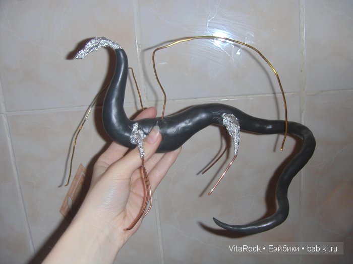 Мастер-класс создания дракона из полимерной глины - "Изумрудный дракон"