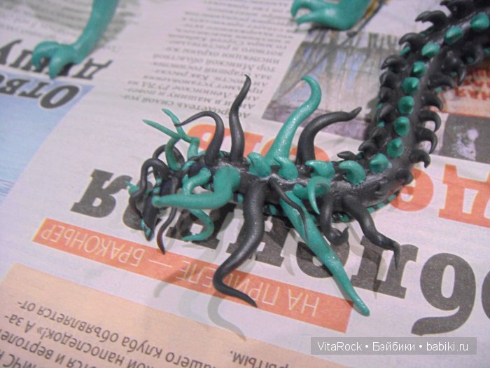 Дракон. Лепка. Полимерная глина. Фентази. МК. VitaRock