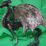 Мастер-класс создания дракона из полимерной глины - "Изумрудный дракон"