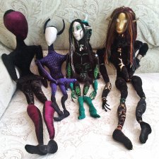 Кукольный эксперимент 2: куклы из бархата