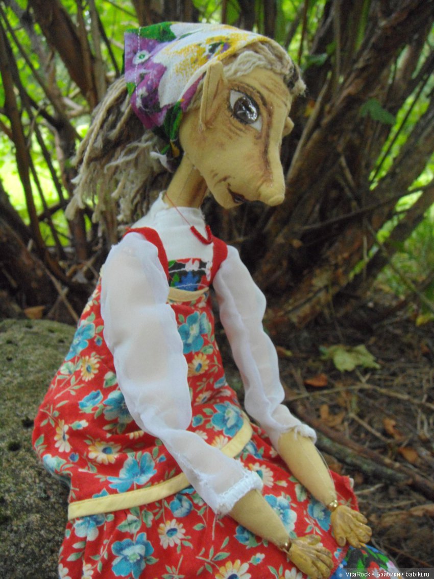 Баба Яга костяная нога — Авторские шарнирные куклы своими руками: лепка (фото 9)