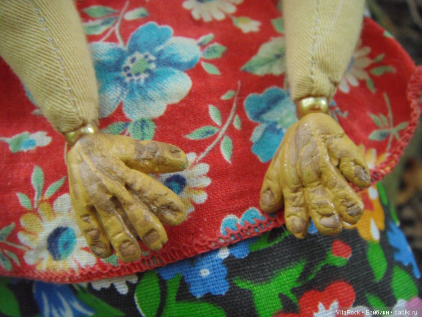 Баба Яга костяная нога — Авторские шарнирные куклы своими руками: лепка (фото 5)
