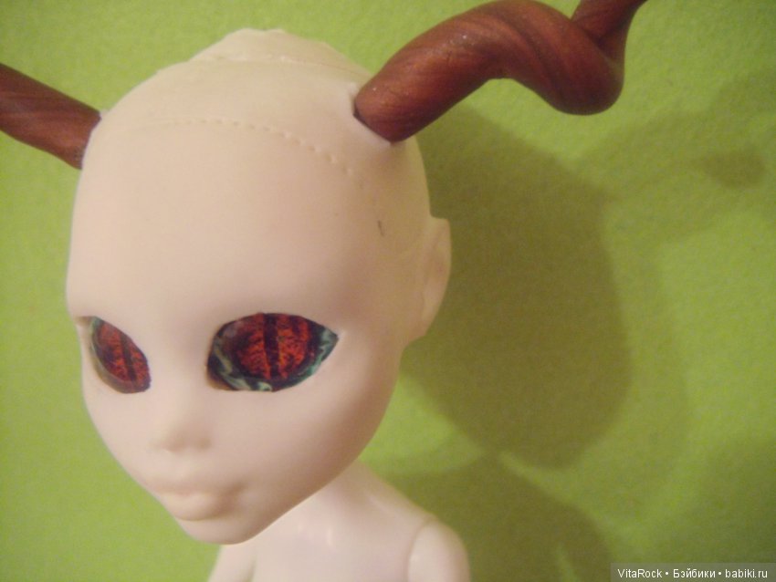 Кукольный эксперимент 5.1: модификация Monster High. Вставные рожки. Мини-МК (фото 5)