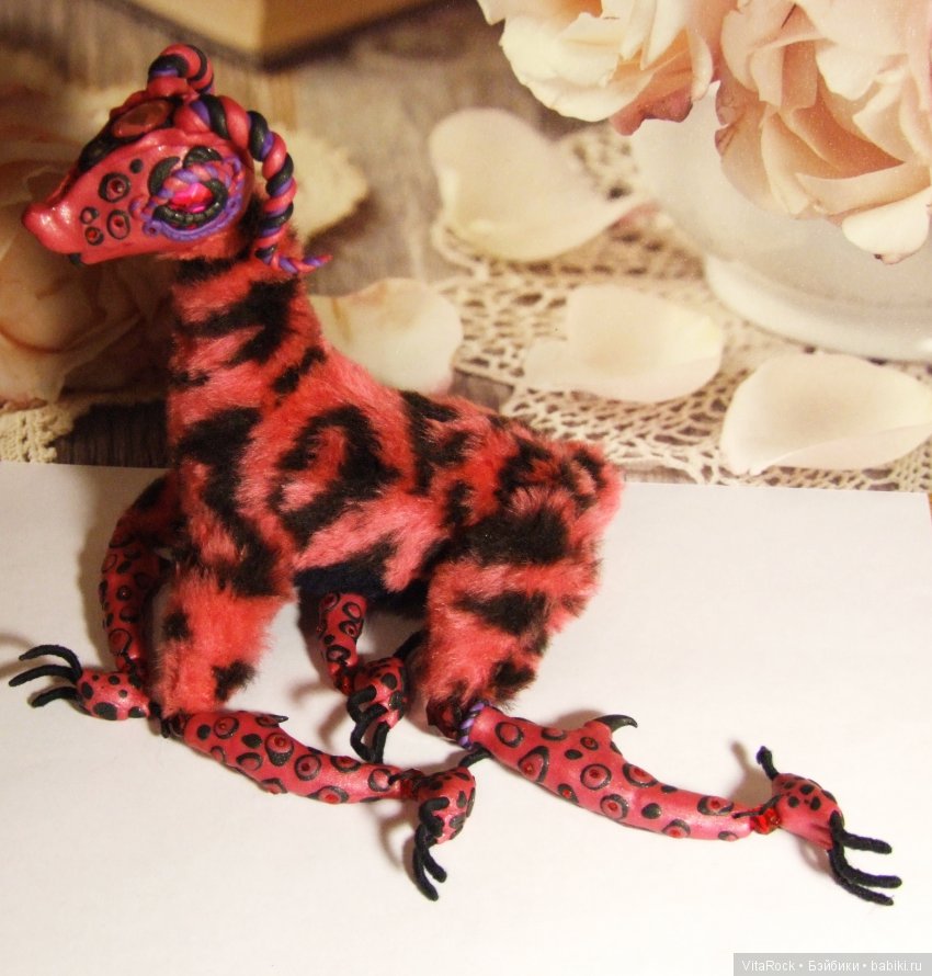 Кукольный эксперимент 6: шарнирный зверь в технике «Лепка и мех»