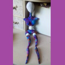 Улучшение подвижности текстильной куклы: шарнир в талии. МК