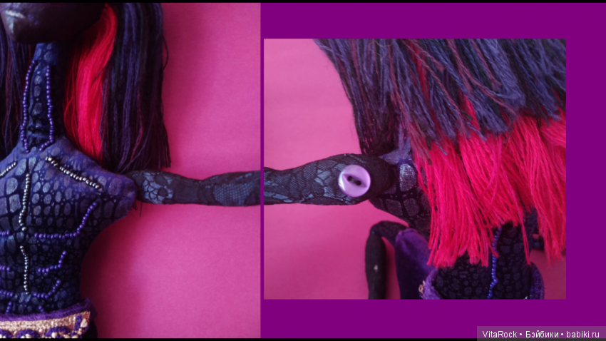 Улучшение подвижности текстильной куклы: шарниры в плечах (фото 4)