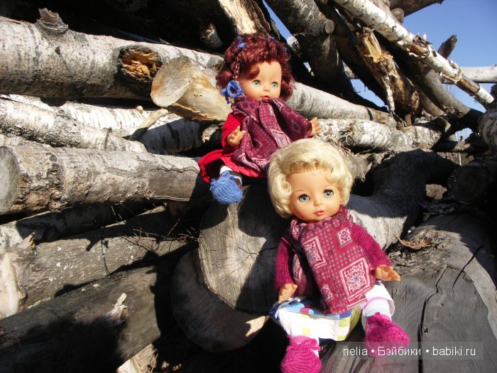 Мои куколки Эмми и Пеппи и небольшая прогулка по осеннему лесу