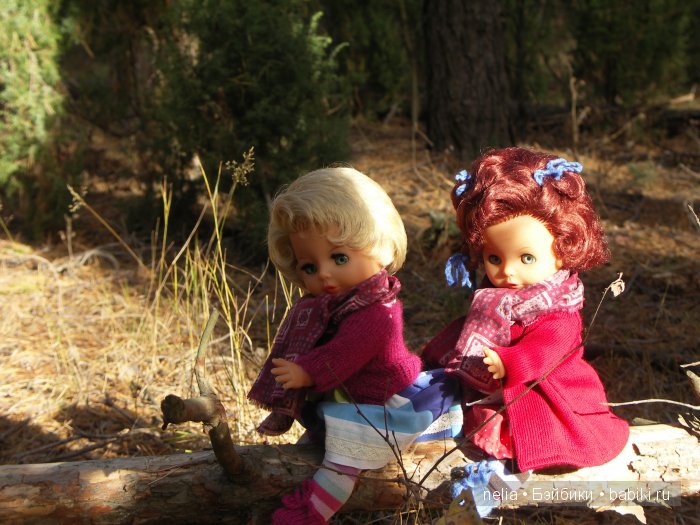 Мои куколки Эмми и Пеппи и небольшая прогулка по осеннему лесу