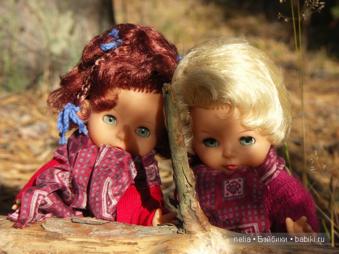 Мои куколки Эмми и Пеппи и небольшая прогулка по осеннему лесу