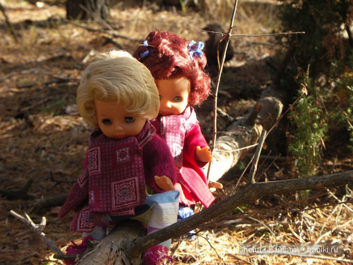 Мои куколки Эмми и Пеппи и небольшая прогулка по осеннему лесу