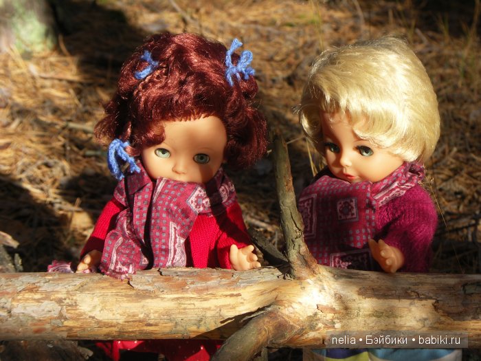 Мои куколки Эмми и Пеппи и небольшая прогулка по осеннему лесу