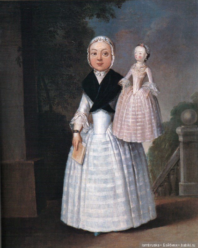 1767 ,английская живопись , портрет девочки с куклой 1767 ,английская живопись , портрет девочки с куклой