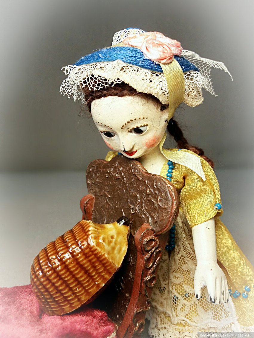 Портрет для бабушки — Редкие антикварные куклы и реплики: воск (фото 3)