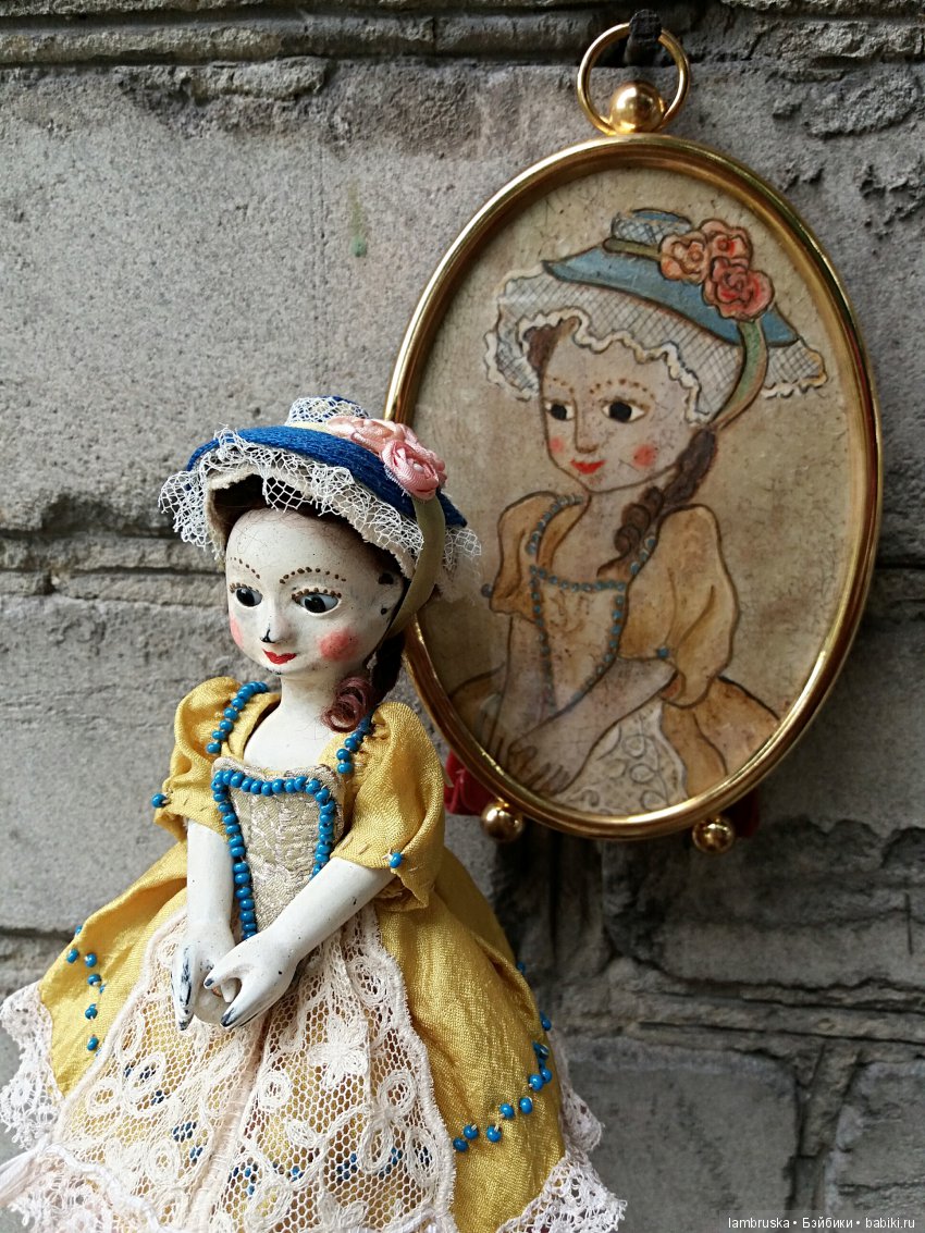 Портрет для бабушки — Редкие антикварные куклы и реплики: воск