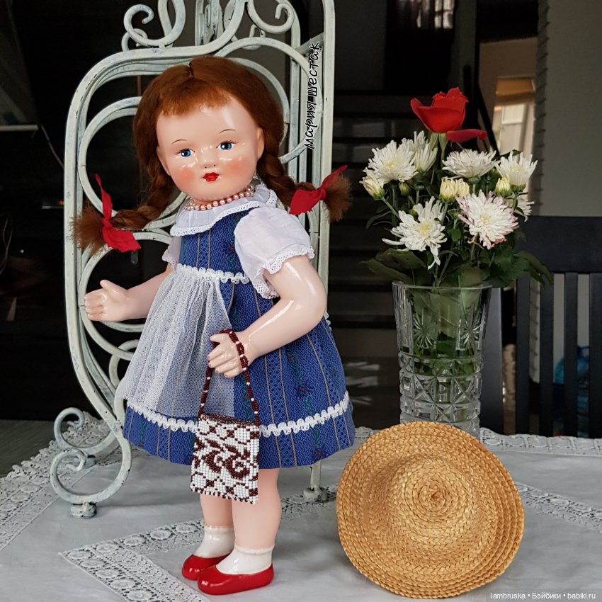 Советская прессопилочная кукла фабрика Победа