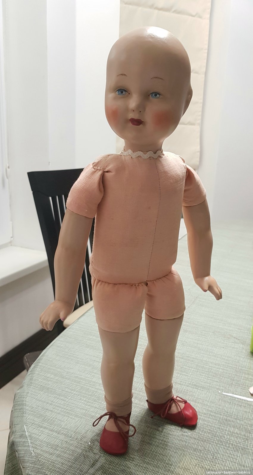 Терпеливая скромница.Прессопилочная советская кукла (фото 4)
