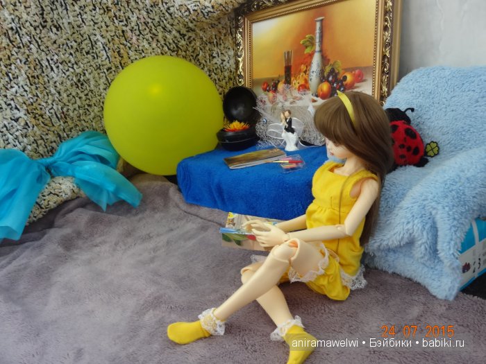 Желтое настроение :) — Гибридизация кукол BJD (БЖД): пересадка головы (фото 5)