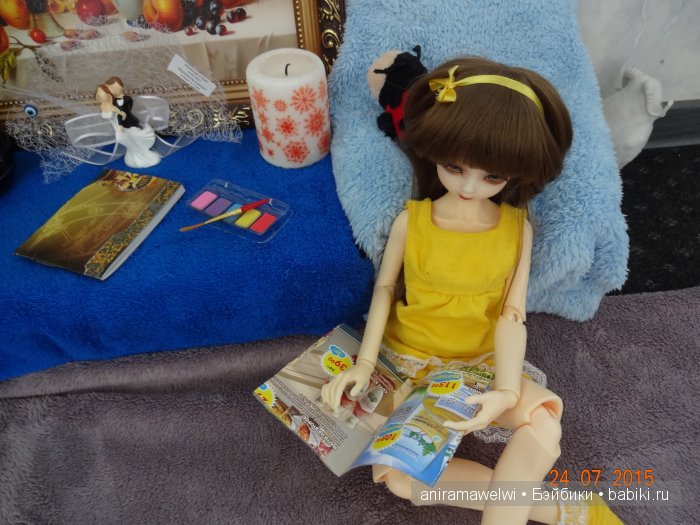 Желтое настроение :) — Гибридизация кукол BJD (БЖД): пересадка головы (фото 4)
