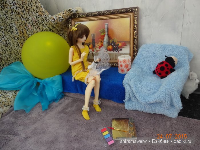 Желтое настроение :) — Гибридизация кукол BJD (БЖД): пересадка головы