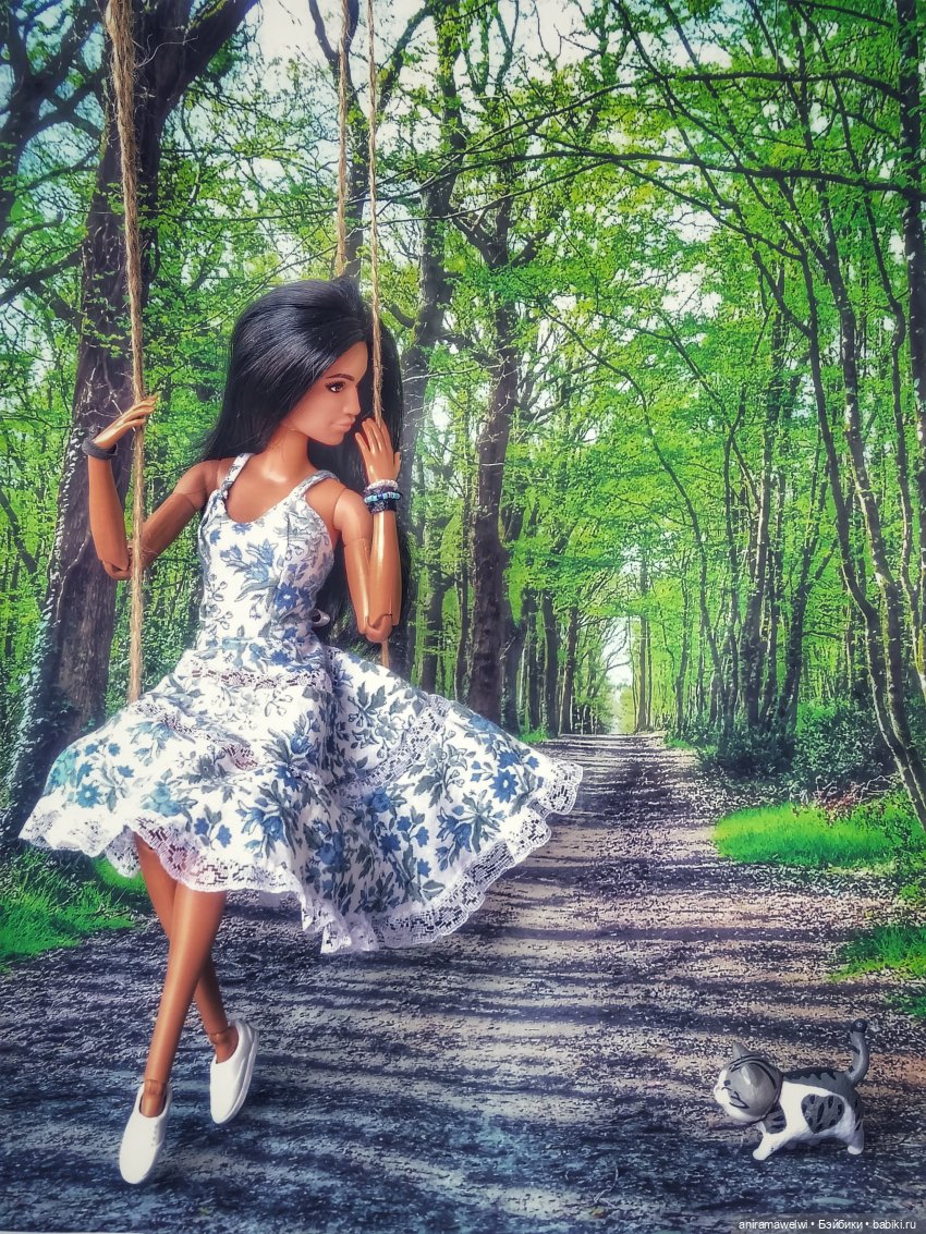 Новое платье, качели и лаванда. Романтический образ Марисы (фото 7)