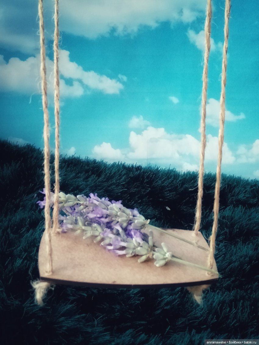 Новое платье, качели и лаванда. Романтический образ Марисы