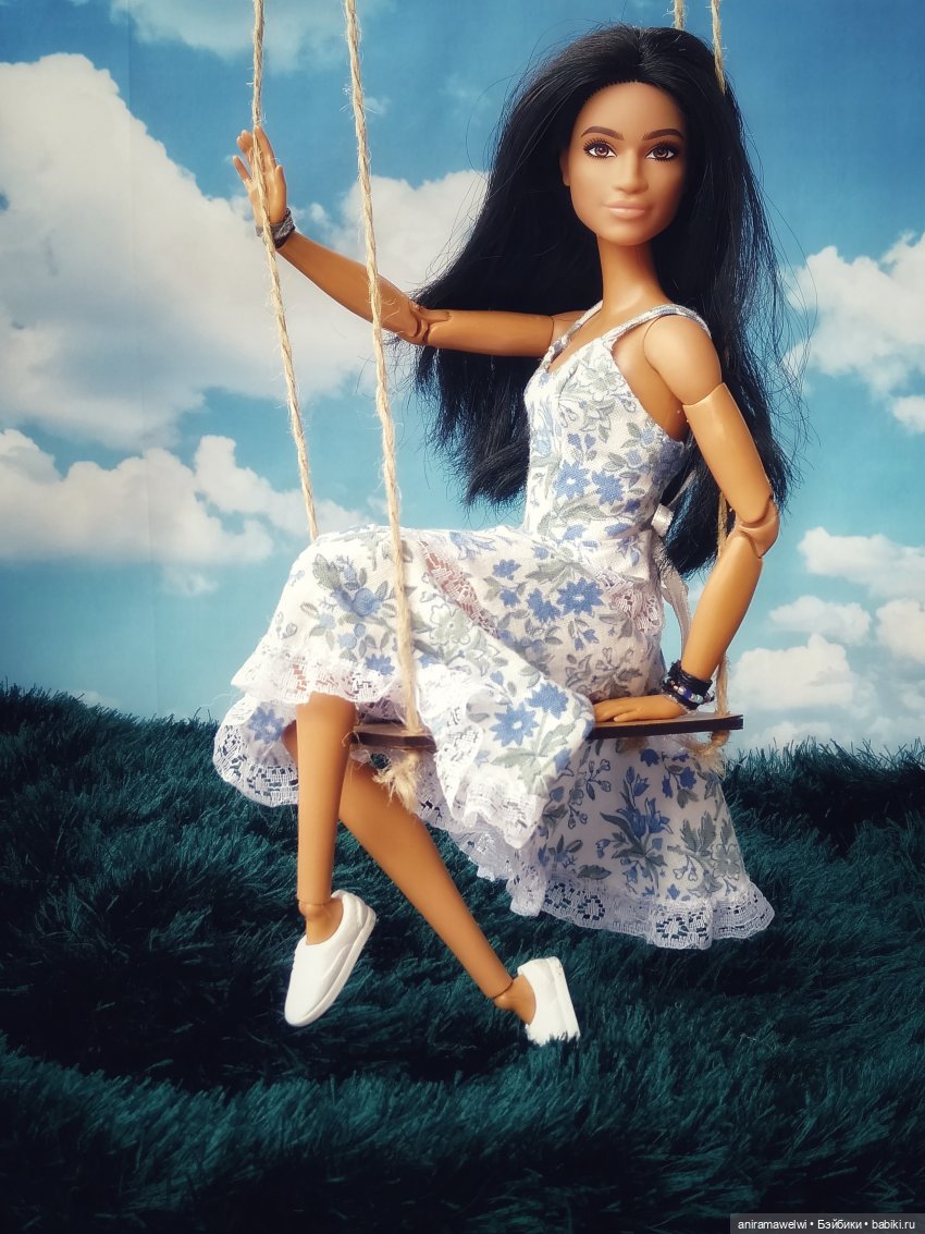 Новое платье, качели и лаванда. Романтический образ Марисы