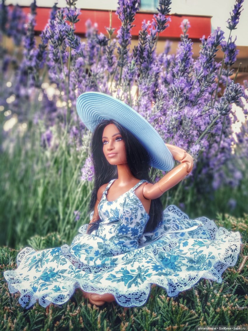 Новое платье, качели и лаванда. Романтический образ Марисы