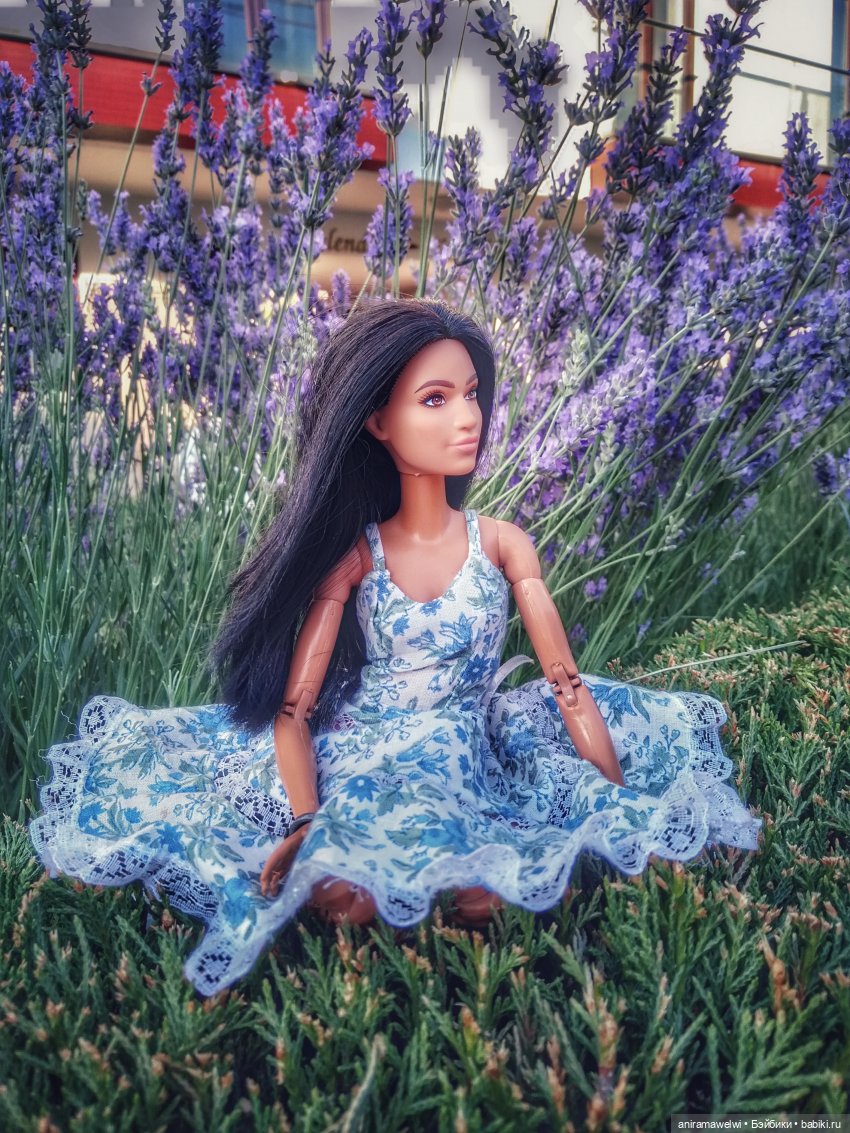 Новое платье, качели и лаванда. Романтический образ Марисы