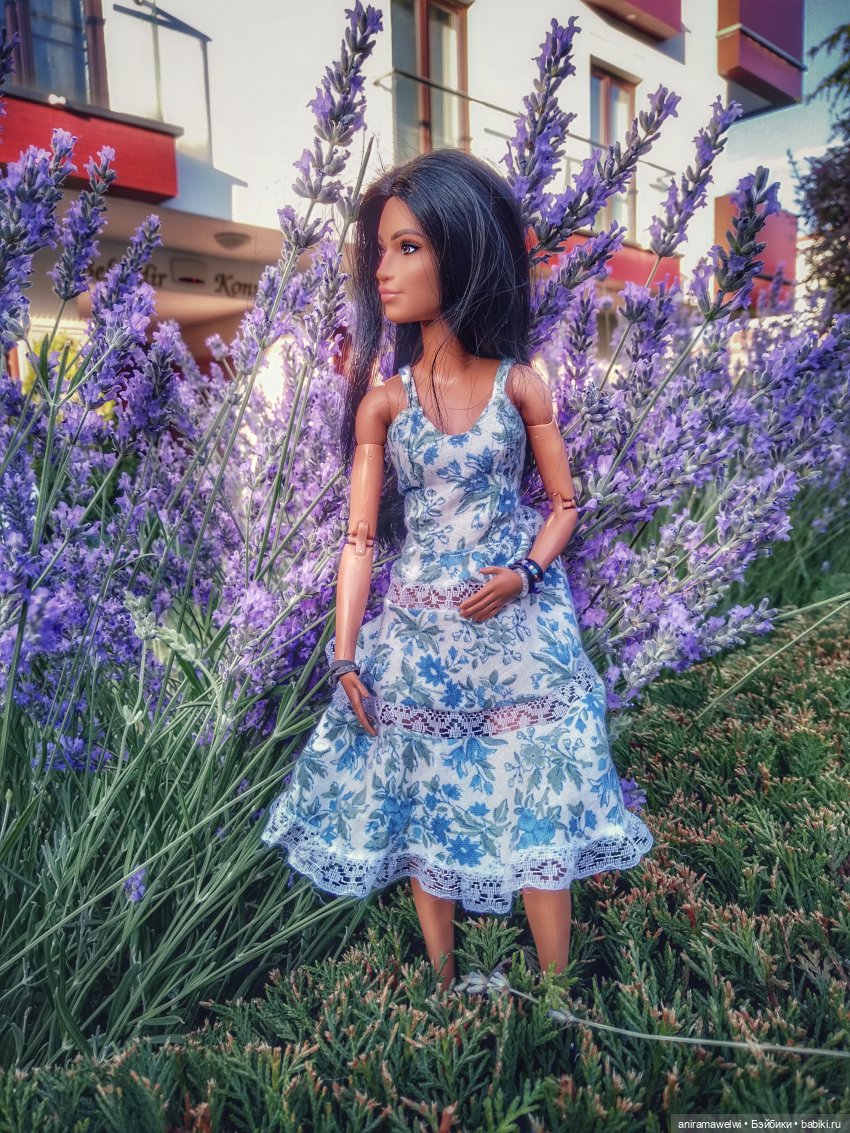 Новое платье, качели и лаванда. Романтический образ Марисы