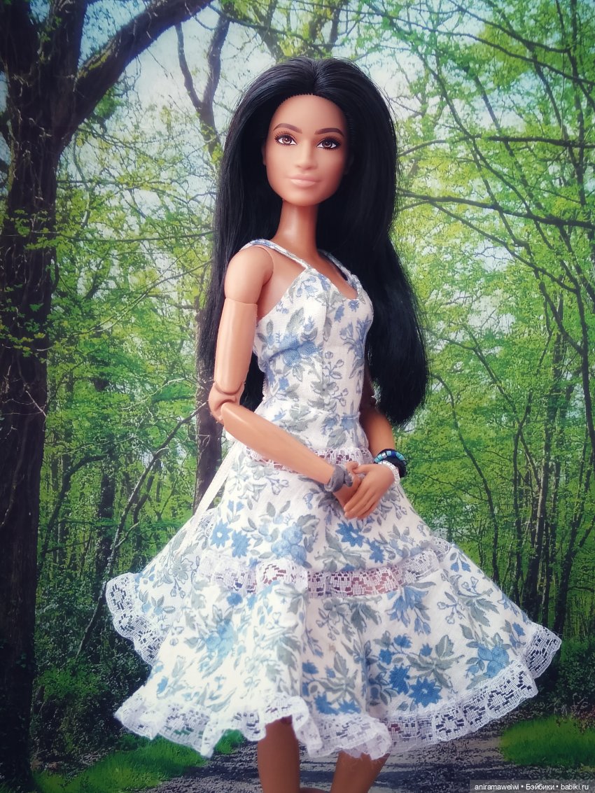 Новое платье, качели и лаванда. Романтический образ Марисы