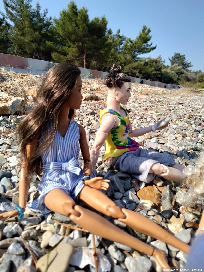На пляже Алтынкум | Бэйбики На пляже Алтынкум — Кукольные фотоистории и сериалы: комиксы (фото 7)
