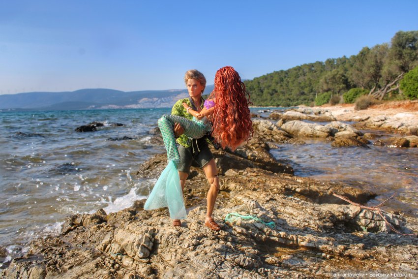 На побережье Эгейского моря. Русалочья фотосессия (фото 10)