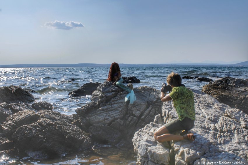 На побережье Эгейского моря. Русалочья фотосессия (фото 9)