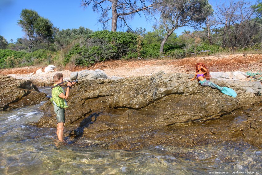 На побережье Эгейского моря. Русалочья фотосессия (фото 8)