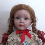 Старинная немецкая композитная кукла