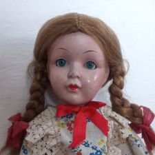 Старинная немецкая композитная кукла