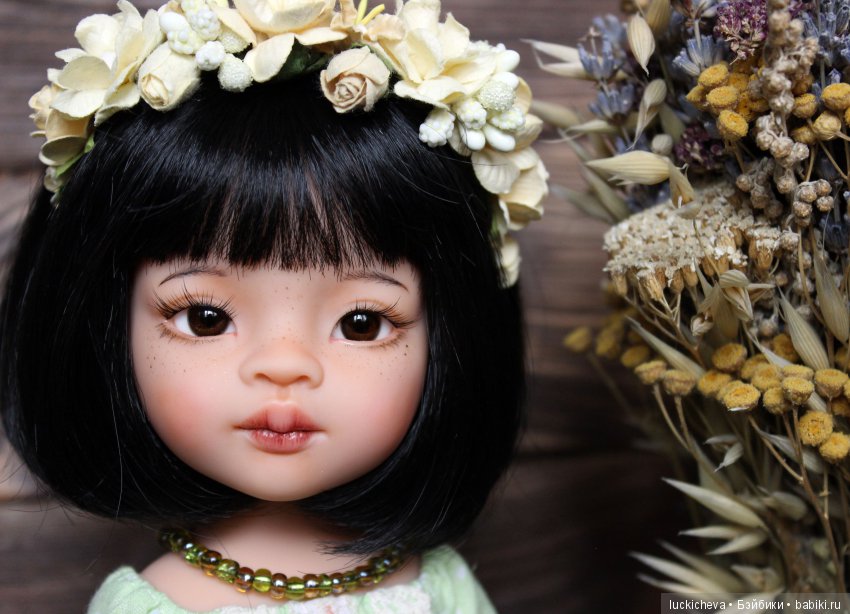 Незапланированная радость. Мои прекрасные осенние цветы - ООАК сестрёнки Мэйлин и Широюки (фото 7)