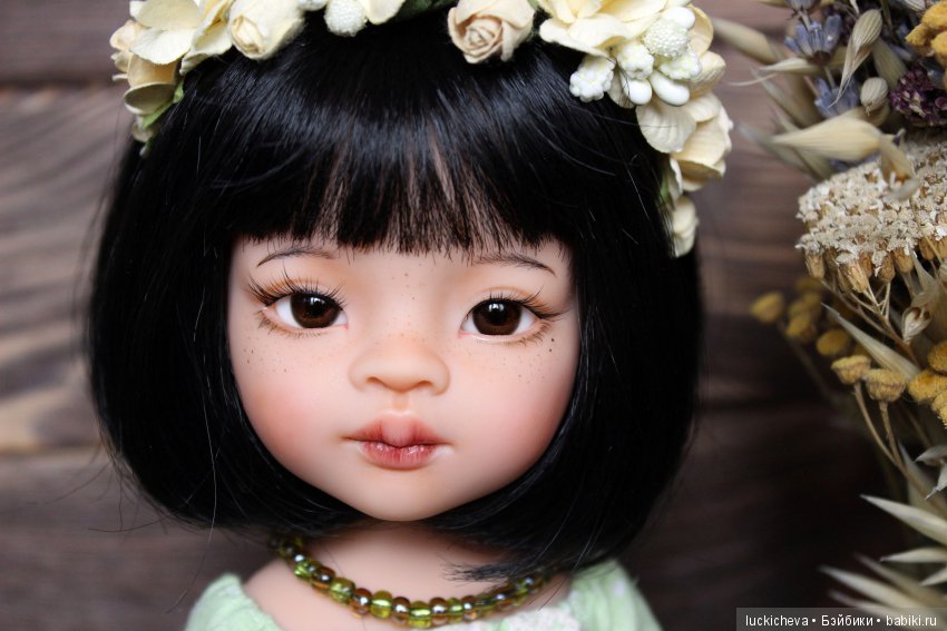 Незапланированная радость. Мои прекрасные осенние цветы - ООАК сестрёнки Мэйлин и Широюки (фото 5)