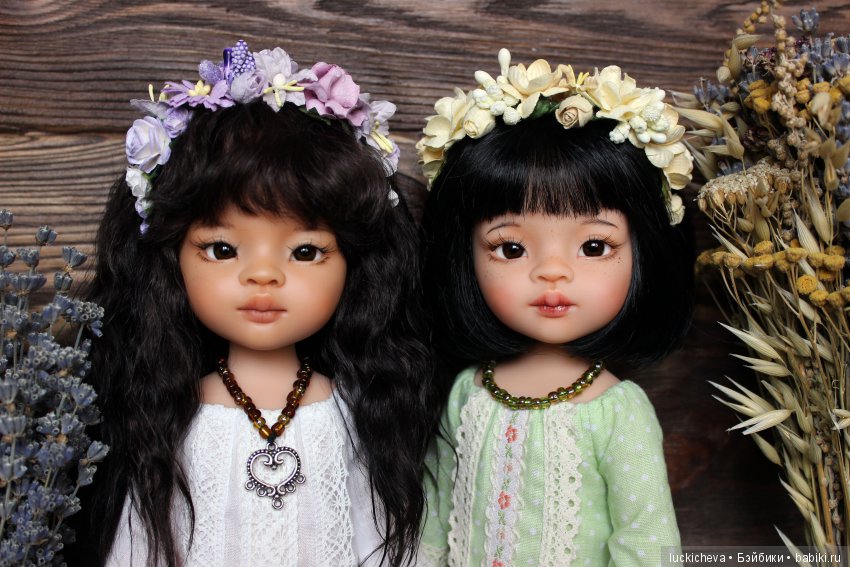 Незапланированная радость. Мои прекрасные осенние цветы - ООАК сестрёнки Мэйлин и Широюки