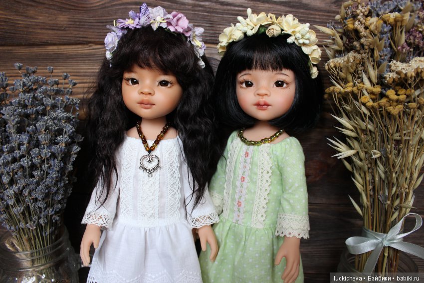 Незапланированная радость. Мои прекрасные осенние цветы - ООАК сестрёнки Мэйлин и Широюки