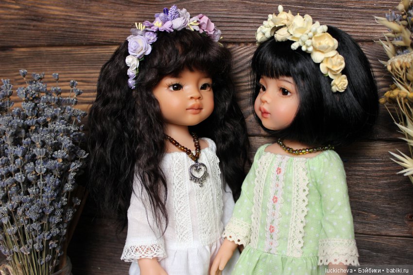 Незапланированная радость. Мои прекрасные осенние цветы - ООАК сестрёнки Мэйлин и Широюки