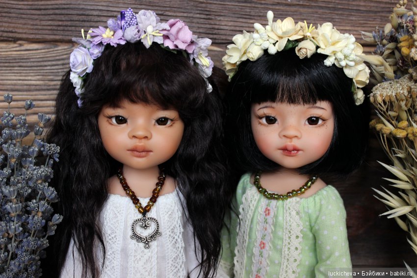 Незапланированная радость. Мои прекрасные осенние цветы - ООАК сестрёнки Мэйлин и Широюки