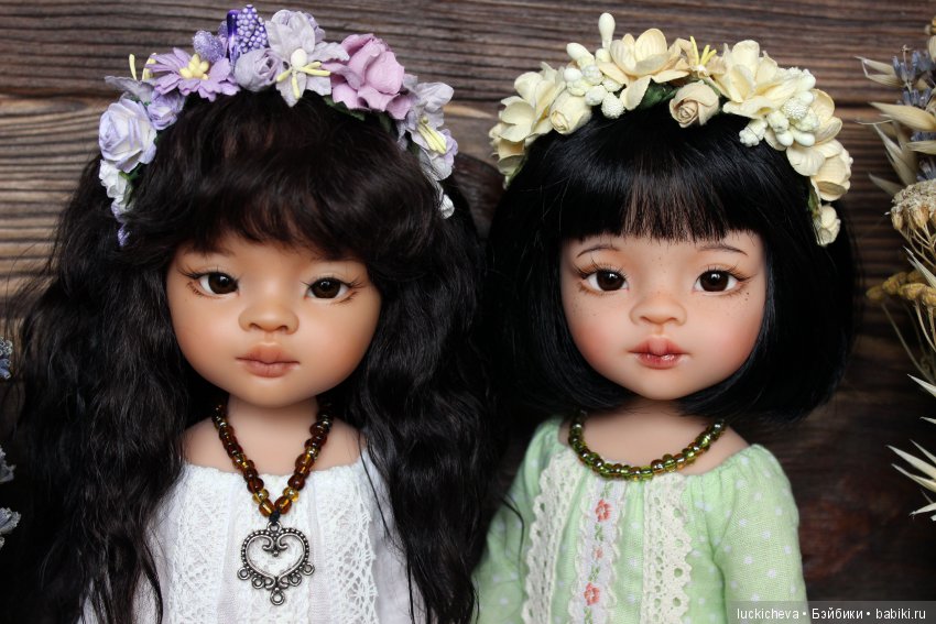 Незапланированная радость. Мои прекрасные осенние цветы - ООАК сестрёнки Мэйлин и Широюки