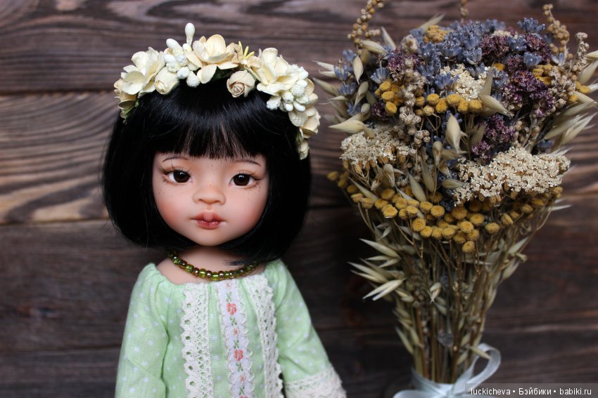 Незапланированная радость. Мои прекрасные осенние цветы - ООАК сестрёнки Мэйлин и Широюки (фото 3)