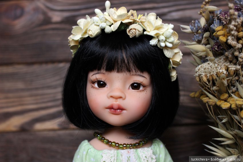 Незапланированная радость. Мои прекрасные осенние цветы - ООАК сестрёнки Мэйлин и Широюки (фото 4)