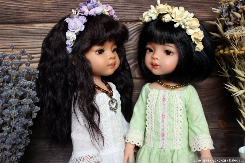 Незапланированная радость. Мои прекрасные осенние цветы - ООАК сестрёнки Мэйлин и Широюки