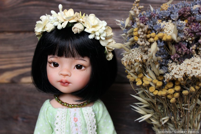 Незапланированная радость. Мои прекрасные осенние цветы - ООАК сестрёнки Мэйлин и Широюки (фото 6)