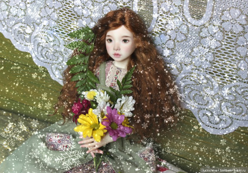 Файлин и Цветы в Снегу — Гибридизация кукол BJD (БЖД): пересадка головы