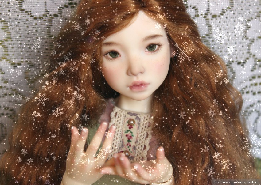 Файлин и Цветы в Снегу — Гибридизация кукол BJD (БЖД): пересадка головы