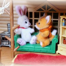 Зайчонок и Лисёнок - лучшие друзья